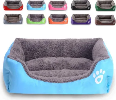 Produktbild von Haustier Katzenbett Kissen Weich Hundebett Warm Hundeschlafplatz Katzendecke Hundematratze Hundesofa Katzensofa 43*32cm