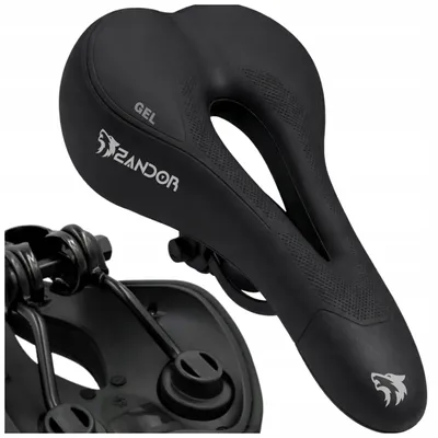 Produktbild von Zandor Sättel Fahrrad weich mit Federung ergonomisch wasserabweisend M