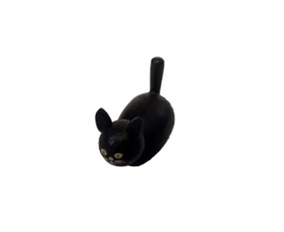 Imagen del producto de Miniatura de madera, figura de gato, altura = 2 cm, NUEVO
