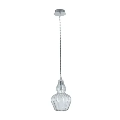 Zdjęcie produktu dla Lampa wisząca, metal, nikiel, regulowana wysokość, gniazdo E27