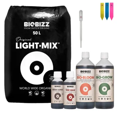 Obrázok produktu pre BioBizz Light-Mix 50 litrov + 2x 500 ml + 2x 250 ml