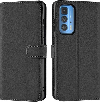 Produktbild von Conie Klapp Tasche für Motorola Edge 20 Pro Kartenfach Rundumschutz Hülle in Schwarz
