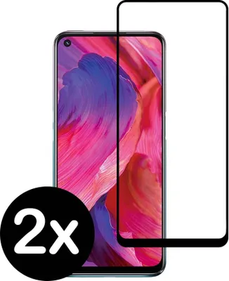 Zdjęcie produktu dla Smartphonica Pełna szklana osłona ekranu do Oppo A54 5G wykonana ze szkła hartowanego z zaokrąglonymi narożnikami - 2 sztuki