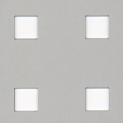 Zdjęcie produktu dla Alberts 467180 Płyta perforowana, perforacja kwadratowa, aluminium, anodowane na srebrno, 600 x 1000 x 0,8 mm