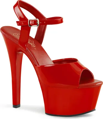 Produktbild von ASPIRE-609 Damen Sandale von Pleaser, Rot  , EU 40, US 10