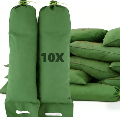 Obrázok produktu pre Vrecia na piesok pre ochranu pred povodňami, 25 x 100 cm, 10 kusov, pre protipovodňovú ochranu