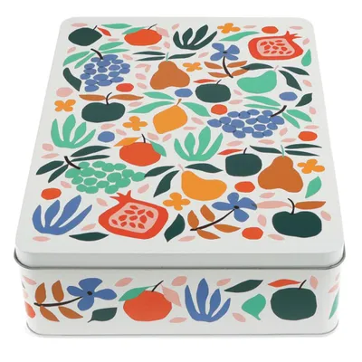Produktbild von Keksdose Fruits de Provence Rex London square Metall ca. 27x19x6,5cm Gebäckdose Blech Früchte