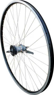 Produktbild von 28 Zoll Hinterrad 3-Gang, Shimano Schaltnabe mit Rücktritt, Alu Hohlkammer, Niro-Speichen, schwarz-silber