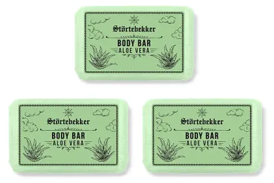 Produktbild von Body Bar Aloe Vera - 120g – 3x 120g
