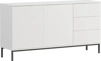 Produktbild von MIRJAN24 Kommode Querty 01 K2D3SZ, Loft Wohnzimmer Kolektion, Modern Highboard, Stilvoll Sideboard (Farbe: Weiß)