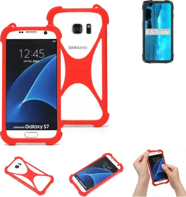 Produktbild von K-S-Trade Handy-Hülle kompatibel mit Cubot KingKong 7 Schutz-Hülle Bumper Silikon Schutz Hülle Cover Case Silikoncase Silikonbumper TPU Softcase