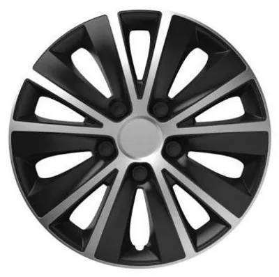 Produktbild von Radkappen Versaco Rapide Silber / Schwarz – 13"
