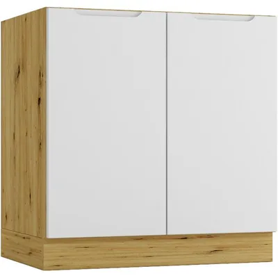 Produktbild von Spülenunterschrank D80ZL ELLEN 02 artisan eiche / grau