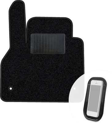 Produktbild von moto-MOLTICO Fahrer Fußmatte Auto Velours Fahrerseite Autoteppiche Schwarz Fahrermatte 1-teilig passend für Mercedes-Benz Citan 2012-2021
