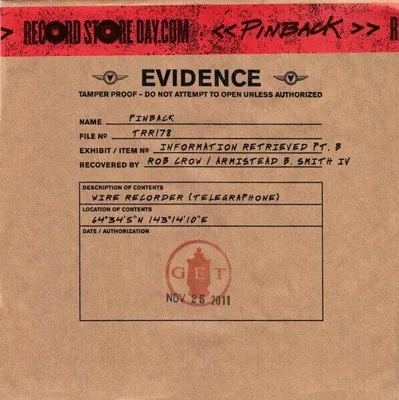 Zdjęcie produktu dla Pinback - 7-Information Retrieved Part B (7" Vinyl)