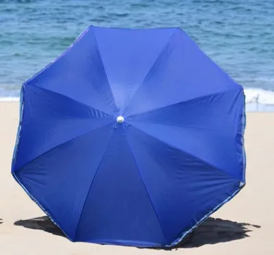 Produktbild von Strand Sonnenschirm 180cm blau 1278-01