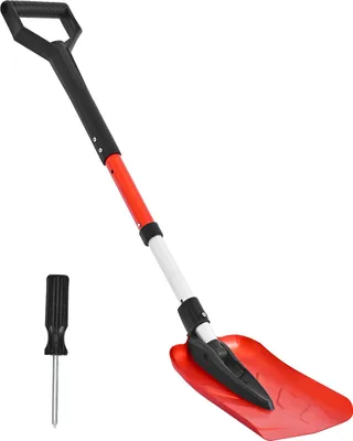 Obrázek produktu pro SucceBuy lopata na sníh z hliníkové slitiny, 22 cm lopata na sníh s D-rukojetí, nastavitelná lopata na sníh 910-1020 mm, ideální na zahradu, do auta a na kempování