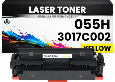 Produktbild von XXL Toner kompatibel für Canon Cartridge 055H Yellow / 3017C002 imageCLASS MF742Cdw/MF744Cdw/MF746Cdw/MF746Cx/MF745CDW/MF741CDW/MF743Cdw imageCLASS LBP663CDW/LBP664CX in Gelb