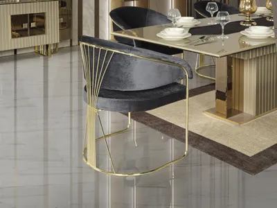 Immagine prodotto di Sedia nera sala da pranzo bella mobili di design sedie eleganti legno moderno