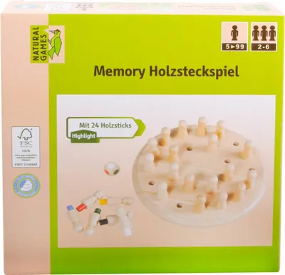 Obrázek produktu pro Přírodní hry Paměťová dřevěná hra