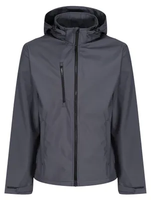 Immagine prodotto di Regatta - Giacca softshell con cappuccio "Venturer" da uomo FK2621 (S) (grigio medio/nero)