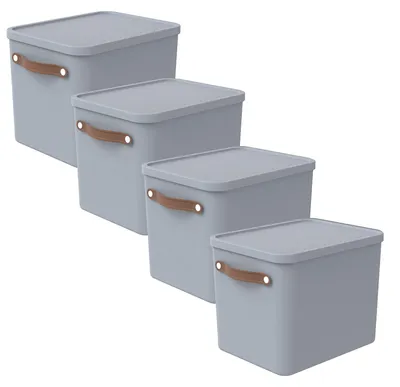Produktbild von Aufbewahrungsbox 27L Maloja - Kunststoffbox mit Deckel - Stapelbox 40,0 x 29,0 x 29,5 cm - Plastikbox Ordnungsbox Allzweckkiste