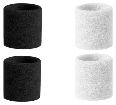 Produktbild von Schweißband Handgelenk Schweißarmband - Elastisch - 8 x 8 cm - 4 Stück - Für Kinder und Erwachsene