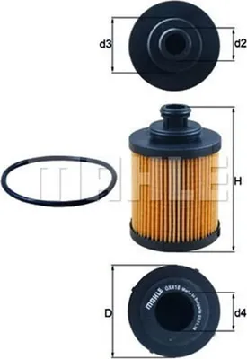 Produktbild von Ölfilter KNECHT OX 418D