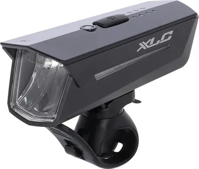 Zdjęcie produktu dla XLC 2500218908, Latarka rowerowa, Czarny, LED, 15 lm, 60 lm, 12 h