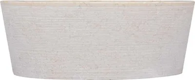 Produktbild von vidaXL Waschbecken Creme Ø40x15 cm Marmor