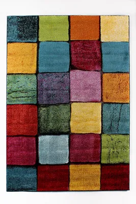 Zdjęcie produktu dla Conceptum Hypnose, Renkli- Renkli KareCCL, kolorowy dywan z krótkim włosiem, 160 x 230 cm, 100% polipropylen