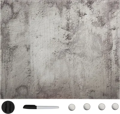 Obrázek produktu pro The Living Store Magnetická tabule na zeď ze skla 40 x 40 cm