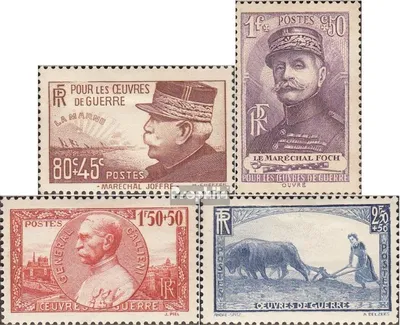 Produktbild von Briefmarken Frankreich 1940 Mi 467-470 (kompl.Ausg.) postfrisch Kriegshilfswerk