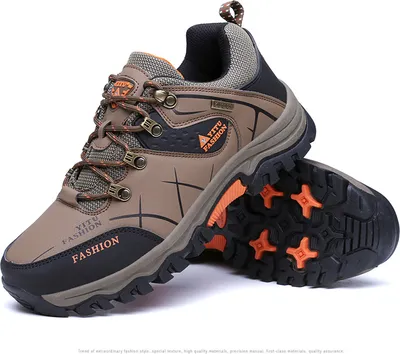 Immagine prodotto di Scarpe da trekking Uomo Antiscivolo Scarpe da arrampicata Scarpe da corsa Campeggio Sport Escursionismo Caccia Allacciate Scarpe Impermeabili