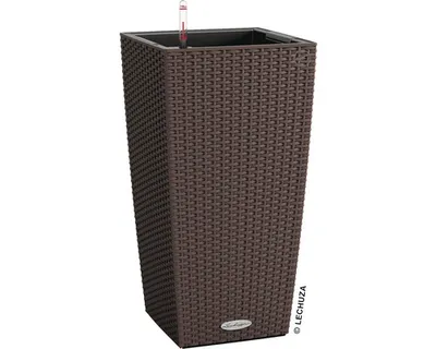 Obrázek produktu pro Samozavlažovací květináč Lechuza Cubico Cottage plast 30x30x56 cm mokka