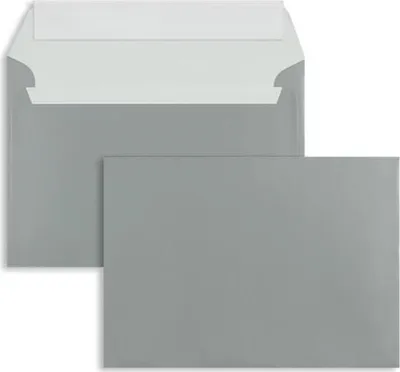 Produktbild von Briefumschläge C4 130g/qm haftklebend VE=100 Stück silber