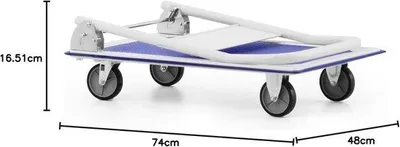 Produktbild von Famanu Transportwagen bis 150 kg - Klappbarer Handwagen für Lager und Werkstätten