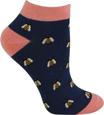 Produktbild von Damen Sneaker Bambus Socken Kurz | Gepolstert & Lustig | Miss Sparrow