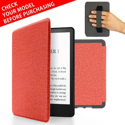 Produktbild von Kindle Hülle 11. Gen RS23CV C2V2L3 2022–2024 Handschlaufe Sleep Wake Flip Rosa