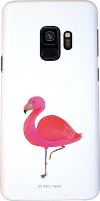 Produktbild von Mr. & Mrs. Panda Samsung Galaxy S9 Handyhülle Flamingo Classic - Weiß - Geschenk, Handy Schutzhülle, Cover, Prächtig, Case, für Mich, Spruch, Stolz, Geschwister, Ich