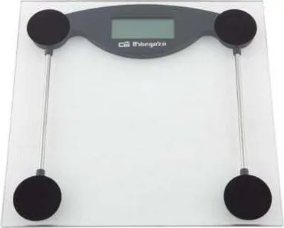 Produktbild von Orbegozo PB 2211, Elektronische Personenwaage, 150 kg, Schwarz, Transparent, kg, Quadratisch, Glas