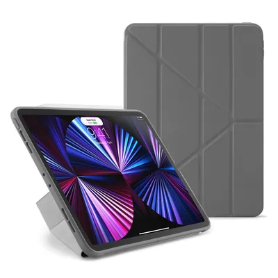 Zdjęcie produktu dla Etui ochronne Pipetto Original Origami No1 do iPad Pro 11 (2022/2021/2020/2018), ciemnoszare