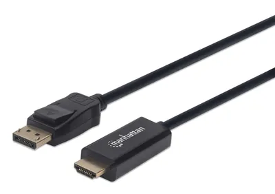 Image de MANHATTAN 1080p DisplayPort auf HDMI-Kabel schwarz 1,8