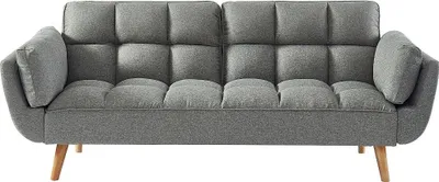 Produktbild von Vente-unique LOELINE, Sofabett, Wohnzimmer, Grau, 3 Sitz(e), Grau, Stoff