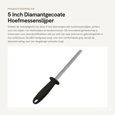 Productafbeelding van Hoefmessenslijper Diamantcoating - Slijpsteen voor Messen