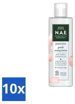 Image de 10 flacons de lotion tonique N.A.E. - Nettoyante et hydratante - 200 ml - Pack économique - 10 pièces