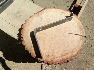 Produktbild von S Regalwinkel 10x10cm, Flachstahl 40x6 mm, Regalträger, Regalhalter,  Wandhalterung, Schwebende Massivholz Modell S