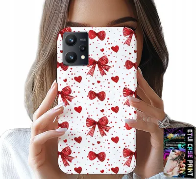 Obrázok produktu pre Puzdro pre telefón Realme 9 5G – Červené stužky, moderné vzory
