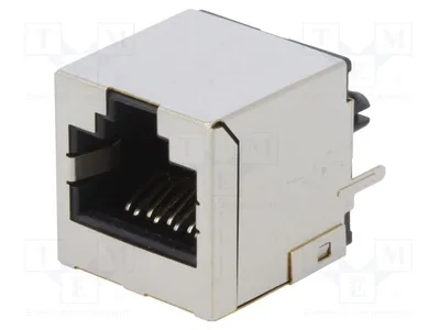 Produktbild von 1x Buchse abgeschirmt PIN: 8 System: 8p8c THT RJ45 Kat: 6a  gerade RJJS-88-141-E7V