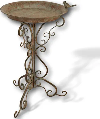 Produktbild von Vogeltränke Vogelbad Garten Vogelbecken Vogel Tränke Metall 75cm